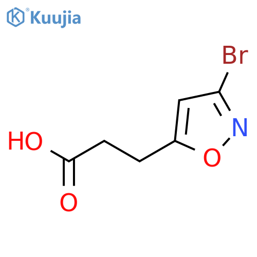 5-Isoxazolepropanoicacid, 3-bromo- structure
