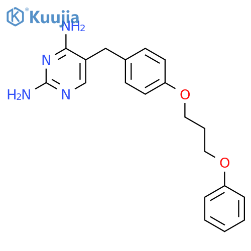 2,4-Pyrimidinediamine, 5-[[4-(3-phenoxypropoxy)phenyl]methyl]- structure