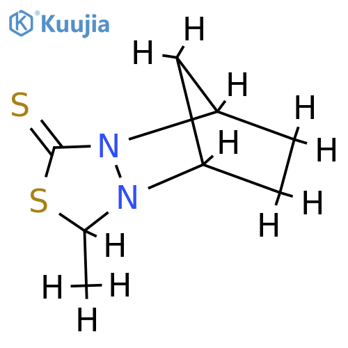 5,8-Methano-1H,3H-[1,3,4]thiadiazolo[3,4-a]pyridazine-1-thione,tetrahydro-3-methyl-,(1-alpha-,3-bta-,5-alpha-,8-alpha-)-(9CI) structure