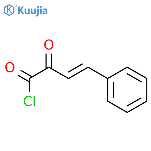 3-Butenoyl chloride, 2-oxo-4-phenyl-, (E)- structure