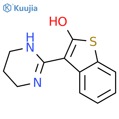 BENZO[B]THIOPHENE-2-OL, 3-(1,4,5,6-TETRAHYDRO-2-PYRIMIDINYL)- structure