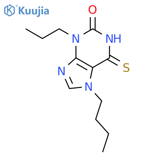 2H-Purin-2-one, 7-butyl-1,3,6,7-tetrahydro-3-propyl-6-thioxo- structure