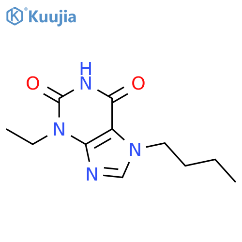 1H-PURINE-2,6-DIONE, 7-BUTYL-3-ETHYL-3,7-DIHYDRO- structure