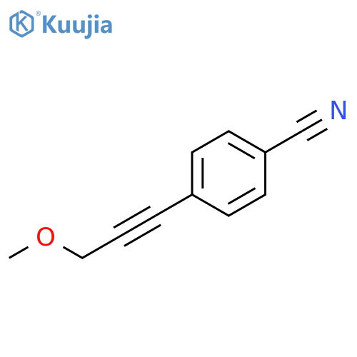 Benzonitrile, 4-(3-methoxy-1-propynyl)- structure