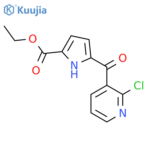 Ethyl 5-(2-chloronicotinoyl)-1H-pyrrole-2-carboxylate structure