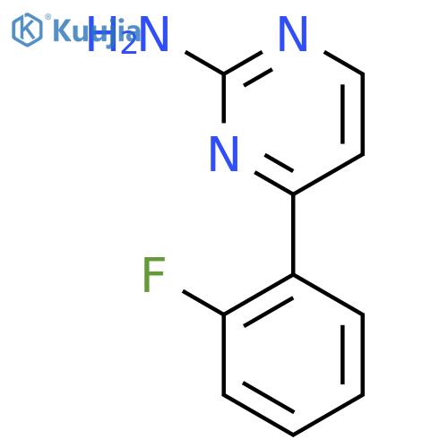 4-(2-fluorophenyl)pyrimidin-2-amine structure