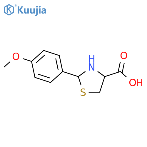 2-(4-Methoxy-phenyl)-thiazolidine-4-carboxylic Acid structure