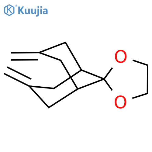 SPIRO[BICYCLO[3.3.1]NONANE-9,2'-[1,3]DIOXOLANE], 3,7-BIS(METHYLENE)- structure