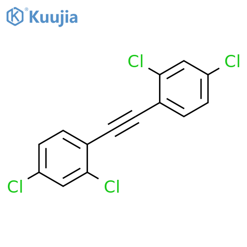 BENZENE, 1,1'-(1,2-ETHYNEDIYL)BIS[2,4-DICHLORO- structure