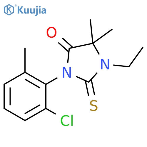 4-Imidazolidinone,3-(2-chloro-6-methylphenyl)-1-ethyl-5,5-dimethyl-2-thioxo- structure