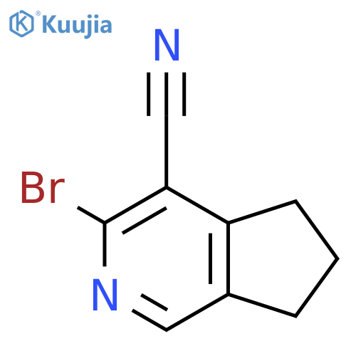3-Bromo-6,7-dihydro-5H-cyclopenta[c]pyridine-4-carbonitrile structure