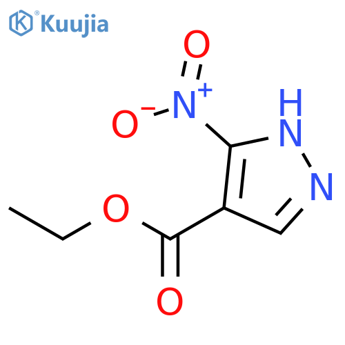 1H-Pyrazole-4-carboxylic acid, 3-nitro-, ethyl ester structure
