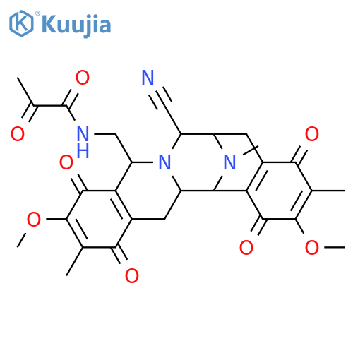 N-[(6S,7R,9R,14aS,15R)-7-Cyano-1,5,6,7,9,10,13,14,14a,15-decahydro-2,11-dimethoxy-3,12,16-trimethyl-1,4,10,13-tetraoxo-6,15-imino-4H-isoquino[3,2-b][3]benzazocin-9-ylmethyl]-2-oxopropanamide structure