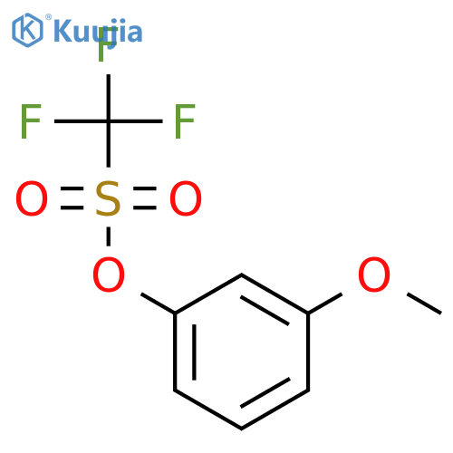 Methanesulfonic acid, trifluoro-, 3-methoxyphenyl ester structure