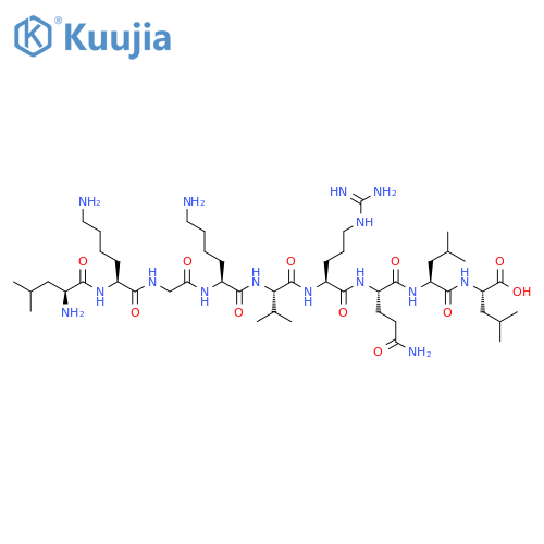 L-Leucine,L-leucyl-L-lysylglycyl-L-lysyl-L-valyl-L-arginyl-L-glutaminyl-L-leucyl- structure