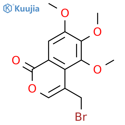 1H-2-Benzopyran-1-one, 4-(bromomethyl)-5,6,7-trimethoxy- structure