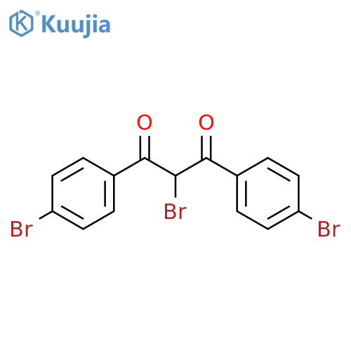 2-bromo-1,3-bis(4-bromophenyl)propane-1,3-dione structure