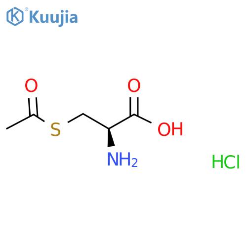 L-Cysteine, acetate (ester), hydrochloride (9CI) structure