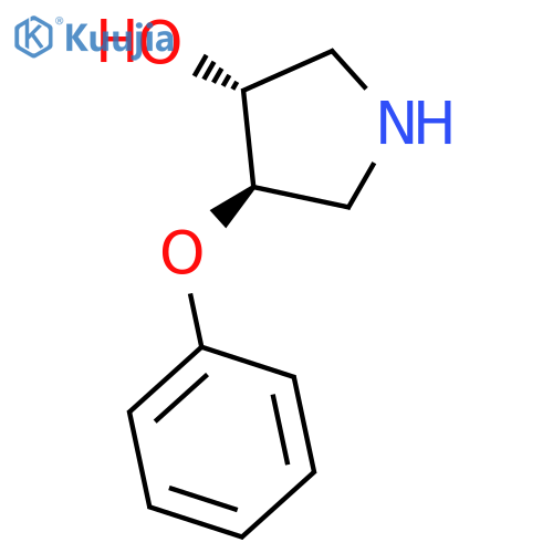 rac-(3R,4R)-4-phenoxypyrrolidin-3-ol structure