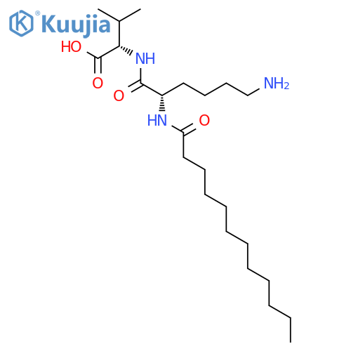 L-VALINE, N2-(1-OXODODECYL)-L-LYSYL- structure