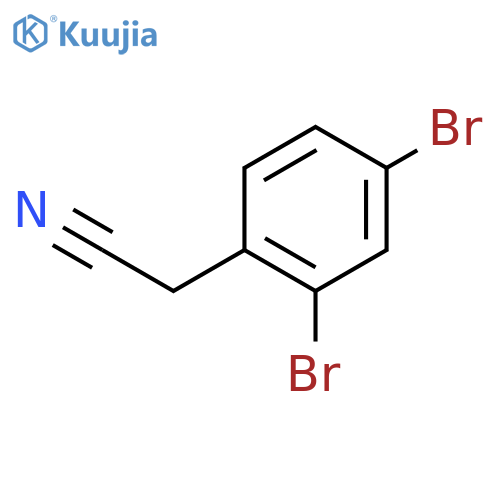 2-(2,4-Dibromophenyl)acetonitrile structure