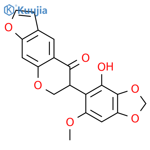 6-(4-hydroxy-6-methoxy-benzo[1,3]dioxol-5-yl)-6,7-dihydro-furo[3,2-g]chromen-5-one structure