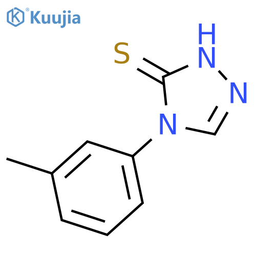 3H-1,2,4-TRIAZOLE-3-THIONE, 2,4-DIHYDRO-4-(3-METHYLPHENYL)- structure