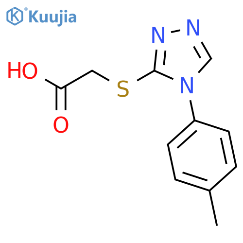 2-{4-(4-Methylphenyl)-4H-1,2,4-triazol-3-ylsulfanyl}acetic Acid structure