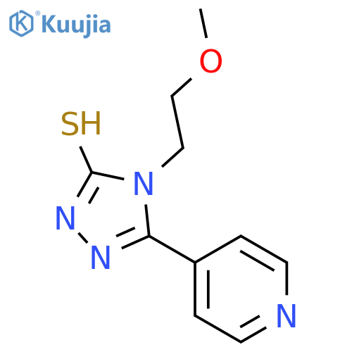 4-(2-methoxyethyl)-5-pyridin-4-yl-4H-1,2,4-triazole-3-thiol structure