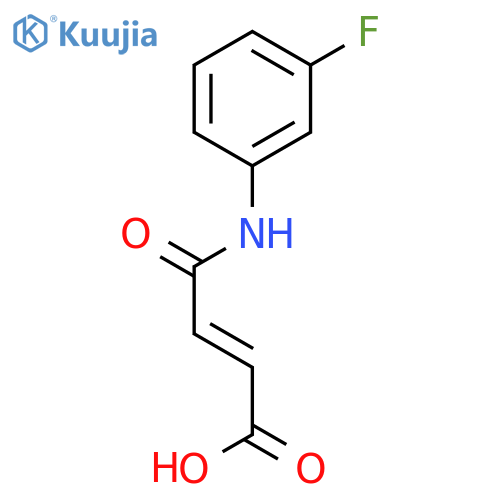 (2Z)-3-(3-fluorophenyl)carbamoylprop-2-enoic acid structure