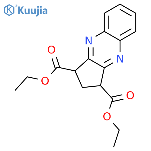 diethyl 2,3-dihydro-1H-cyclopenta[b]quinoxaline-1,3-dicarboxylate structure