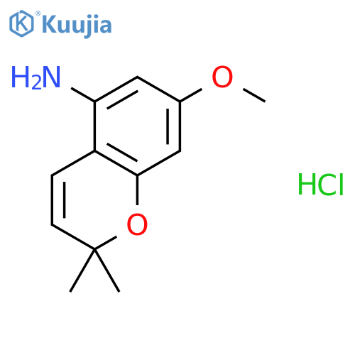 7-Methoxy-2,2-dimethyl-2H-chromen-5-amine hydrochloride structure