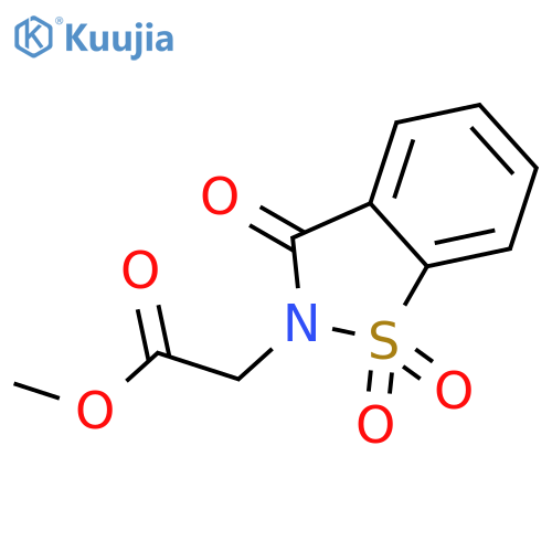 3-Oxo-1,2-benzoisothiazoline-2-acetic Acid Methyl Ester 1,1-Dioxide structure
