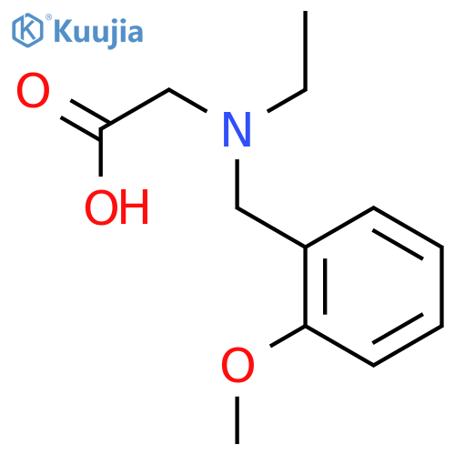 [Ethyl-(2-methoxy-benzyl)-amino]-acetic acid structure