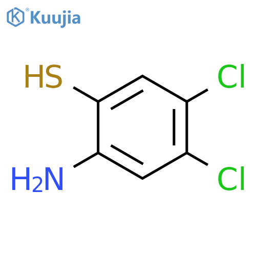2-amino-4,5-dichlorobenzenethiol structure