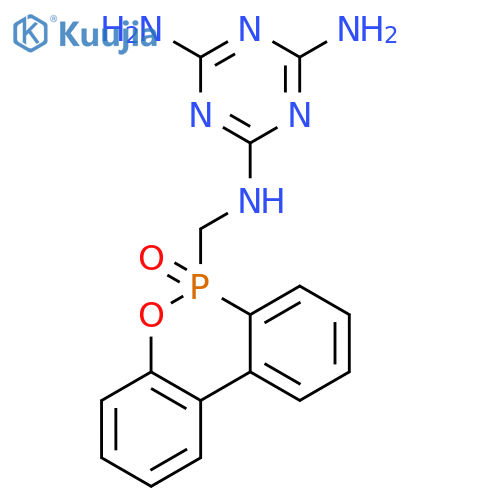 N-(10-Oxido-9,10-dihydro-9-oxa-10-phosphaphenanthrene)methyl-1,3,5-triazine-2,4,6-triamine structure