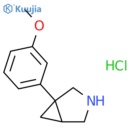 1-(3-Methoxyphenyl)-3-azabicyclo3.1.0hexane Hydrochloride structure