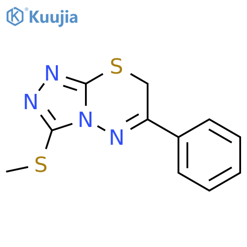3-(Methylsulfanyl)-6-phenyl-7H-[1,2,4]triazolo[3,4-b][1,3,4]thiadiazine structure