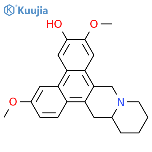 9H-Phenanthro[9,10-b]quinolizin-6-ol, 11,12,13,14,14a,15-hexahydro-3,7-dimethoxy-, (14aR)- structure