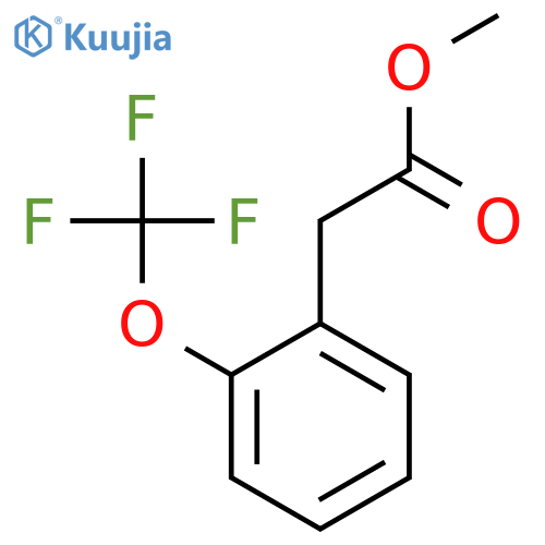 Benzeneacetic acid, 2-(trifluoromethoxy)-, methyl ester structure