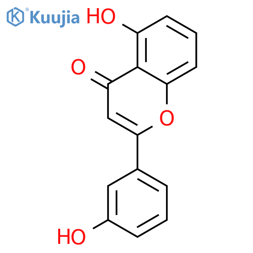 4H-1-Benzopyran-4-one, 5-hydroxy-2-(3-hydroxyphenyl)- structure