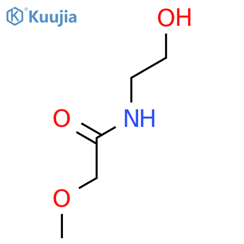 N-(2-hydroxyethyl)-2-methoxyacetamide structure