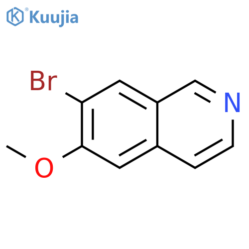 7-bromo-6-methoxyisoquinoline structure