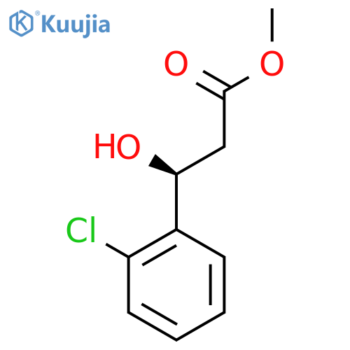 methyl (3S)-3-(2-chlorophenyl)-3-hydroxypropanoate structure