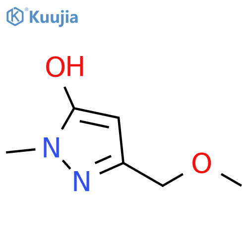 3-(methoxymethyl)-1-methyl-1H-pyrazol-5-ol structure