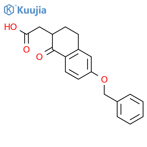 2-Naphthaleneacetic acid, 1,2,3,4-tetrahydro-1-oxo-6-(phenylmethoxy)- structure