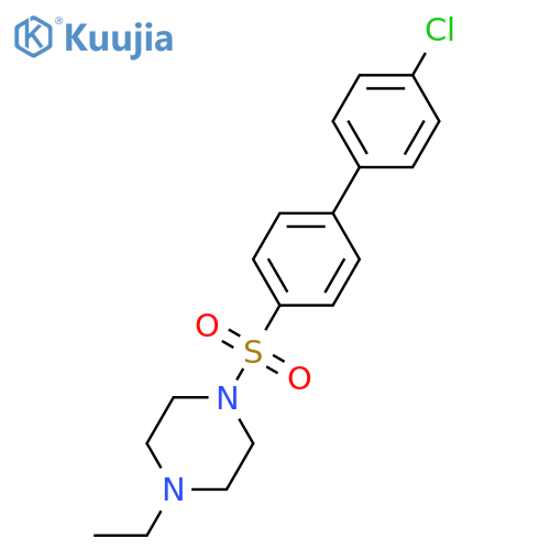 1-({4'-chloro-1,1'-biphenyl-4-yl}sulfonyl)-4-ethylpiperazine structure