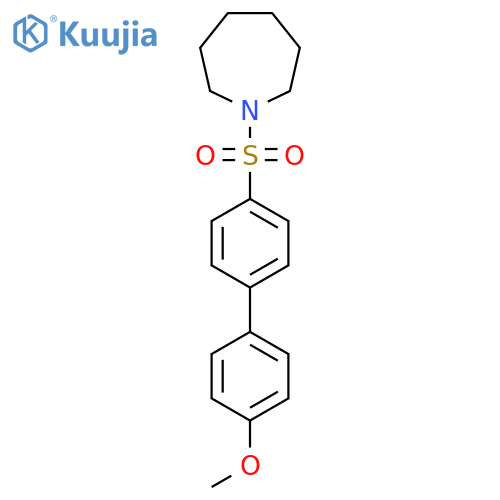 1-({4'-methoxy-1,1'-biphenyl-4-yl}sulfonyl)azepane structure