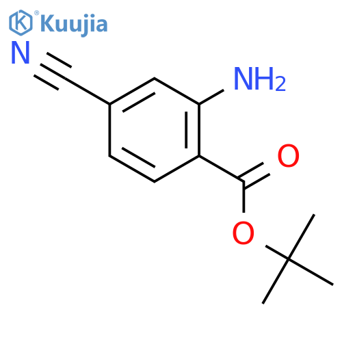 tert-butyl 2-amino-4-cyanobenzoate structure