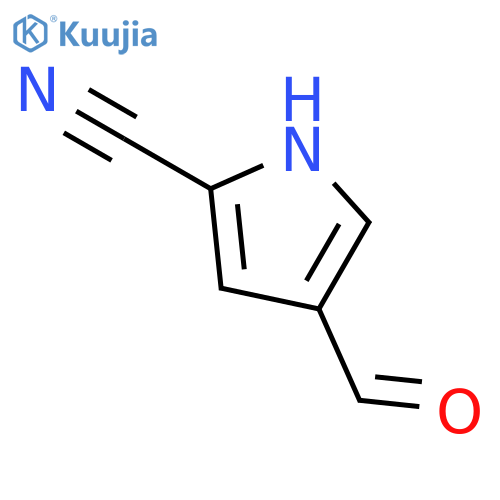 4-formyl-1H-Pyrrole-2-carbonitrile structure